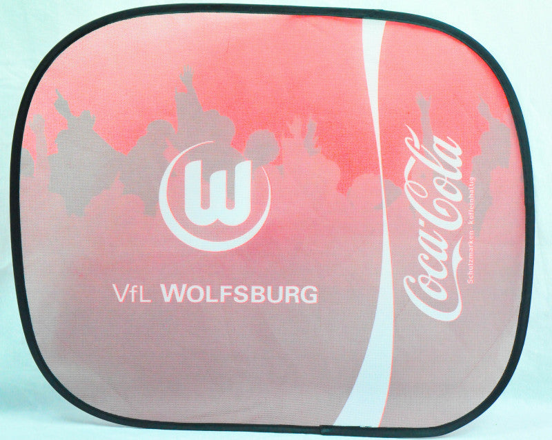 Coca Cola Osłona przeciwsłoneczna do samochodu Osłona przeciwsłoneczna na boczną szybę „Vfl Wolfsburg”