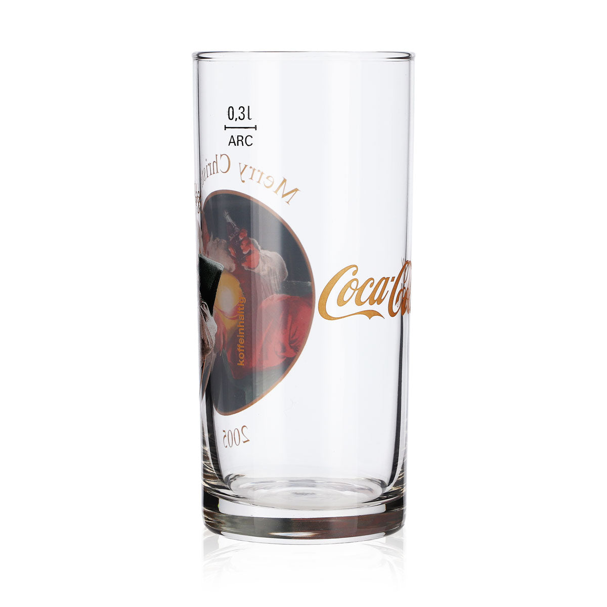 Szklanka Coca Cola 0,3 l „Merry Christmas 2005” Napój bezalkoholowy Kubek świąteczny – Widok 3