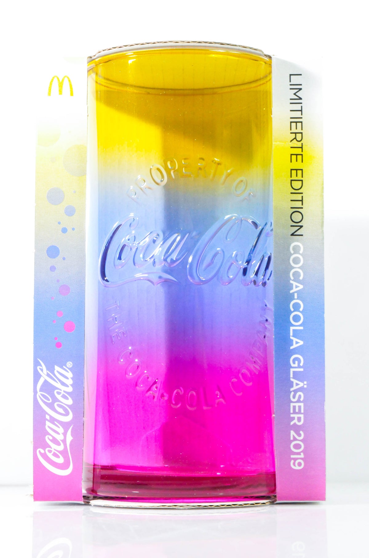 Szklanki Coca Cola Kontur Rainbow Glass Edition 2019 Mc Donalds