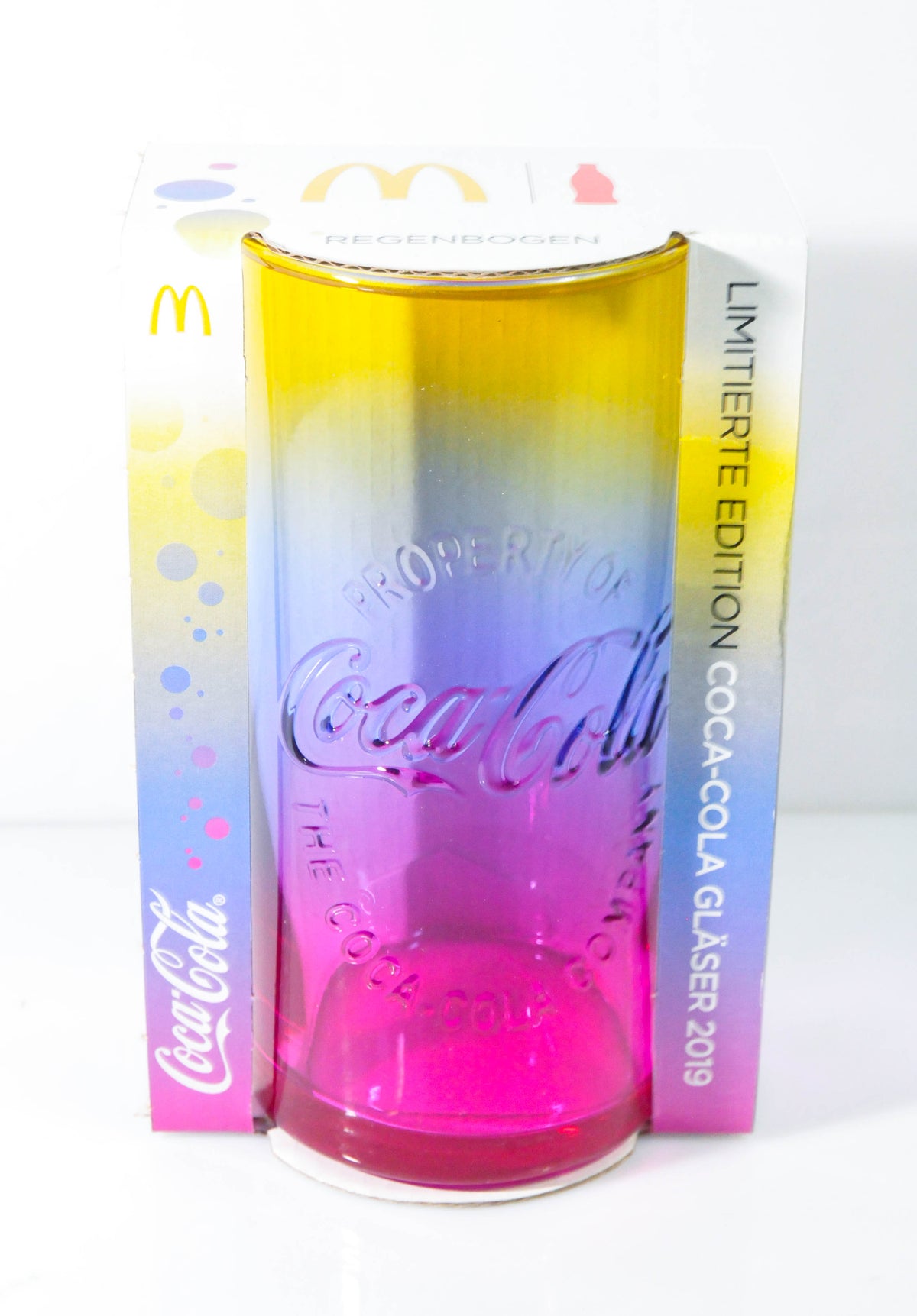 Szklanki Coca Cola Kontur Rainbow Glass Edition 2019 Mc Donalds – Widok 2