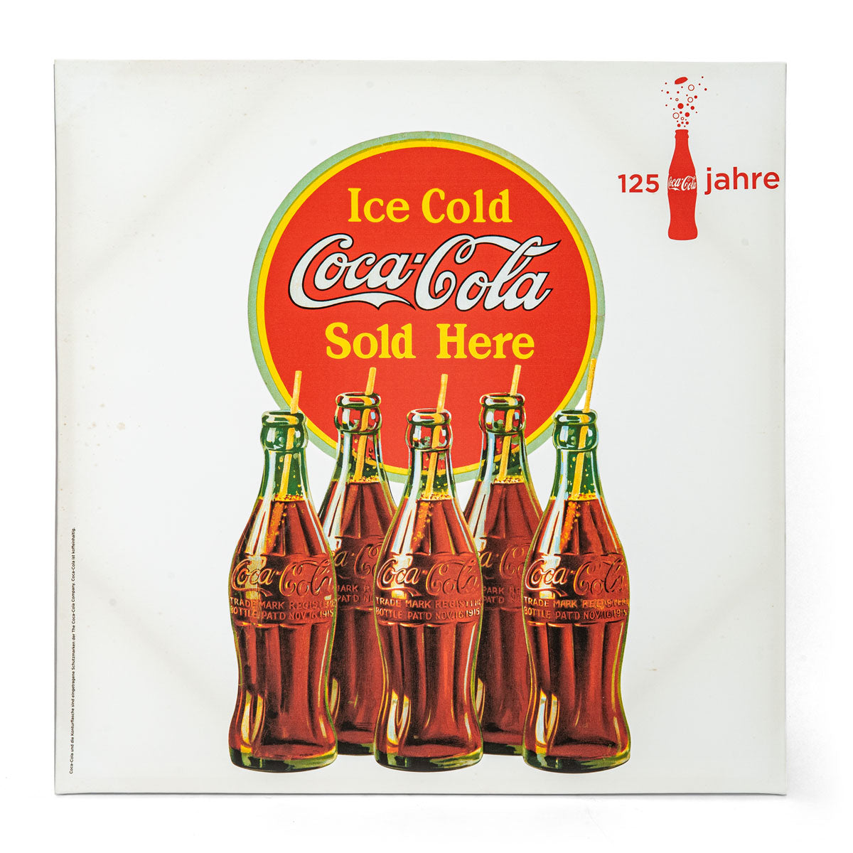 Coca Cola Dekoracja ścienna na płótnie 80x80cm Gadżet Oldschool Kolekcjoner