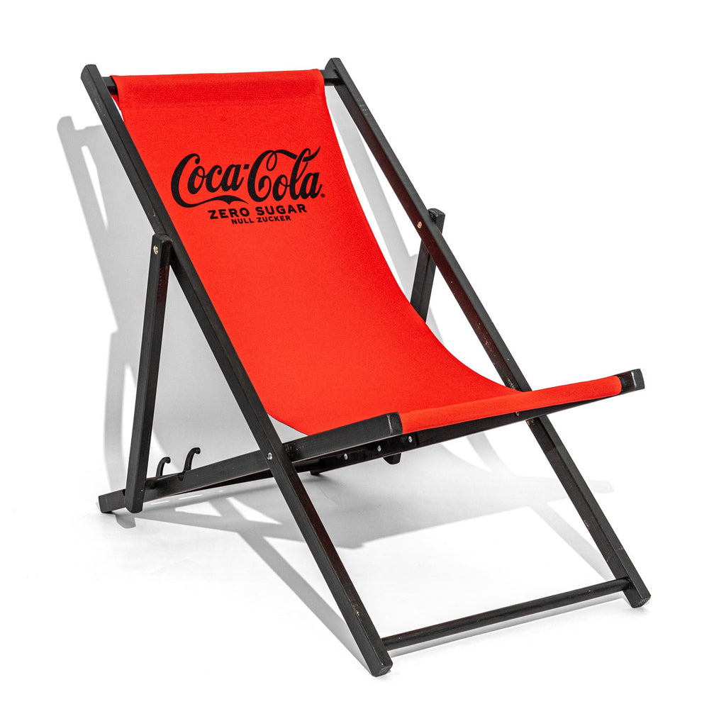 Coca Cola Leżak Lounge Meble Plażowe Krzesło Składane Beachbar Outdoor Siedzisko