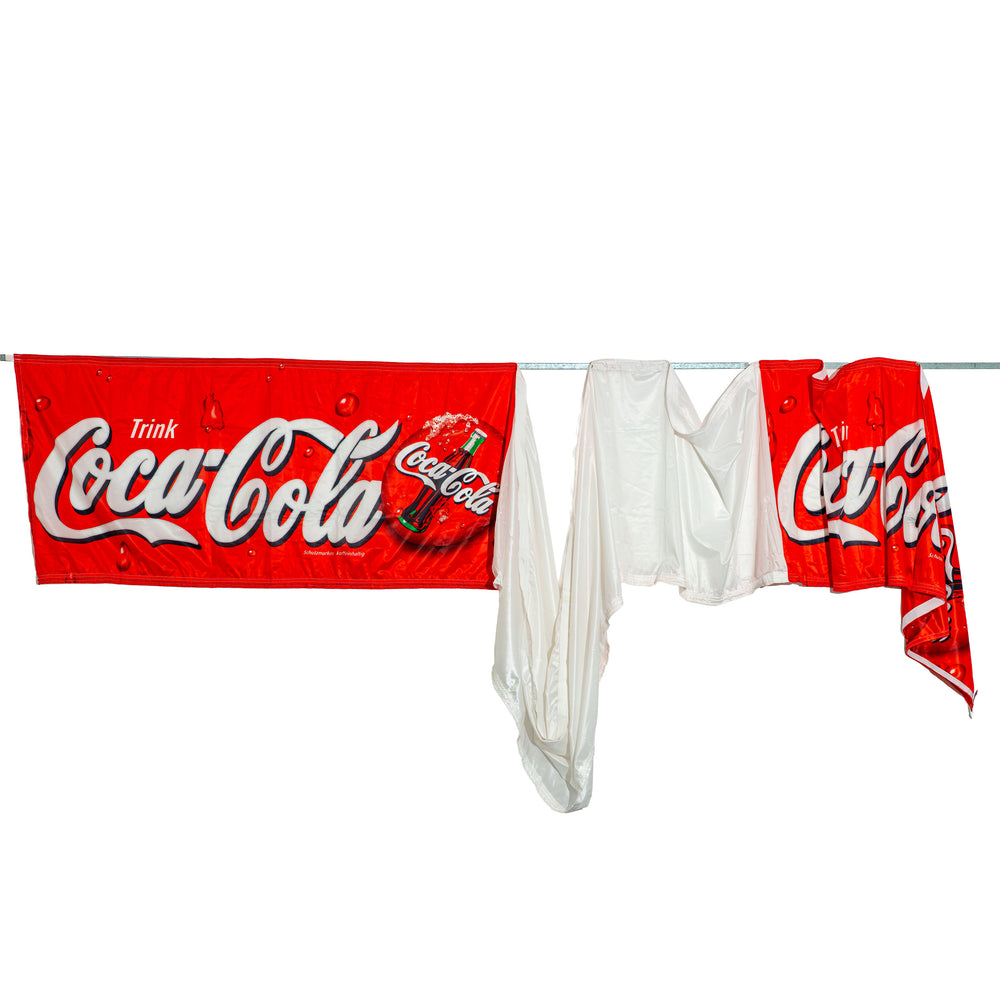 Szklany baner z napojem Coca-Cola – flaga z poliestru
