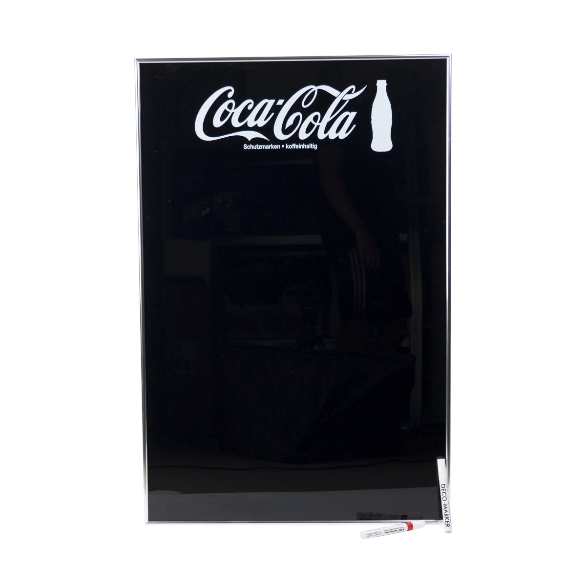 Coca Cola tablica kredowa 90x60 czarny pisak znak reklamowy dekoracja ścienna