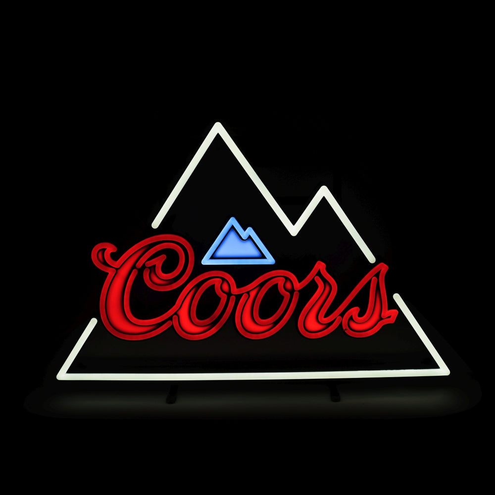Podświetlany znak piwa Coors NEON LED Panel ścienny Znak świetlny Piwo