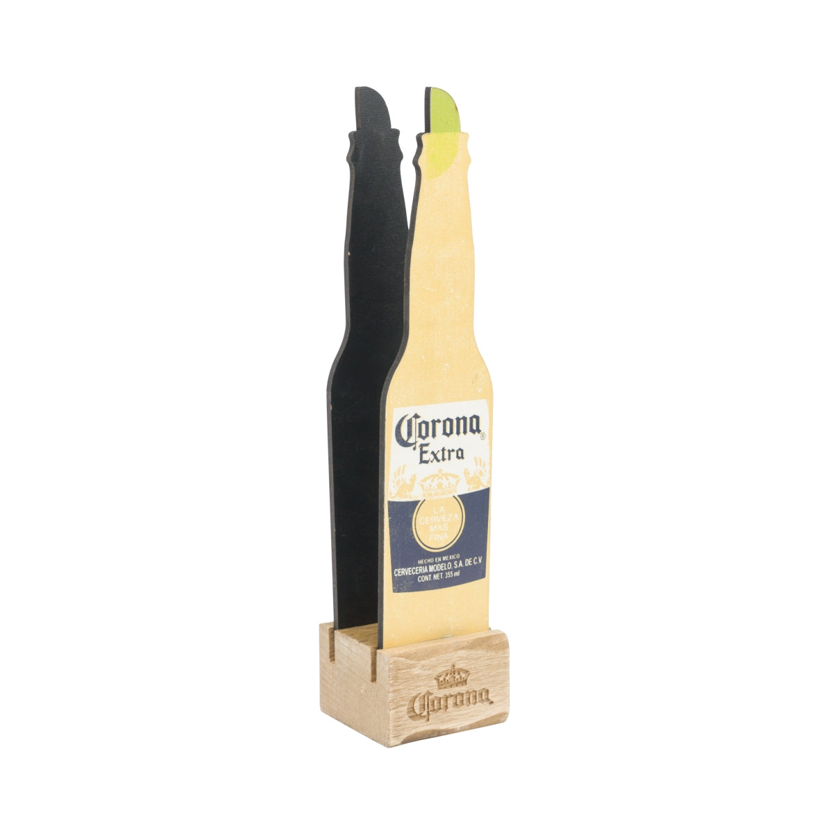 Stojak na piwo Corona drewno 30x7cm Stojak na karty menu dekoracja klienci Gastro