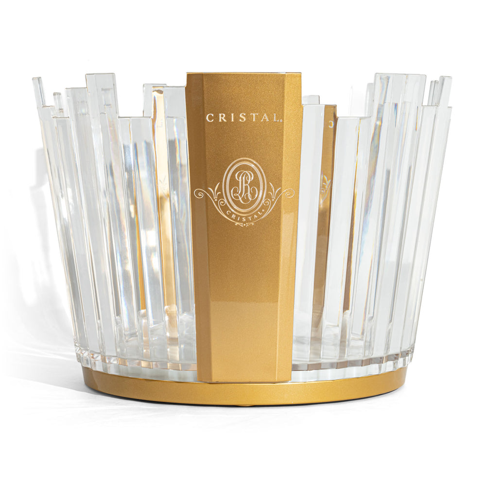 Cristal Schładzacz do szampana LED Luminous Ice Bowl Pojemnik na kostki lodu