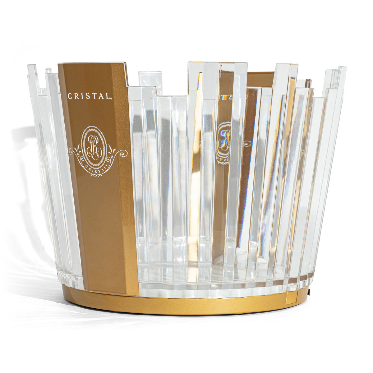 Cristal Schładzacz do szampana LED Luminous Ice Bowl Pojemnik na kostki lodu – Widok 2