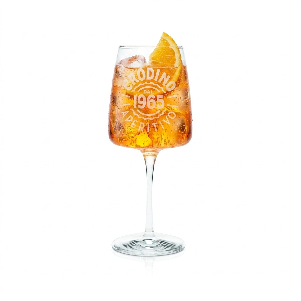 Crodino Aperitivo Glass 48cl Kieliszek do wina 1965 Kieliszki koktajlowe Longdrink Bitter Bar