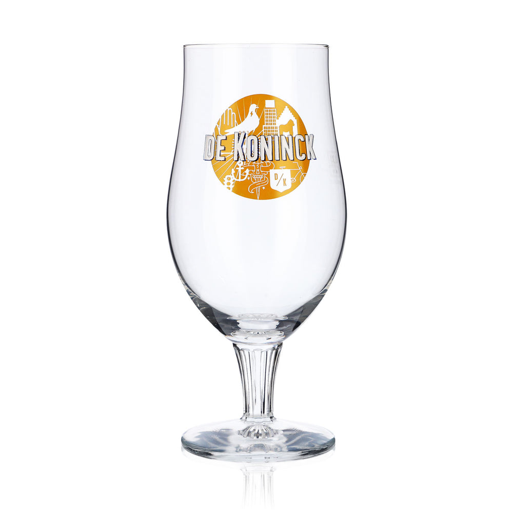 De Koninck Szklanka do piwa Szklanka w kształcie pucharu 0,33 l Puchar Craft Beer żółte logo
