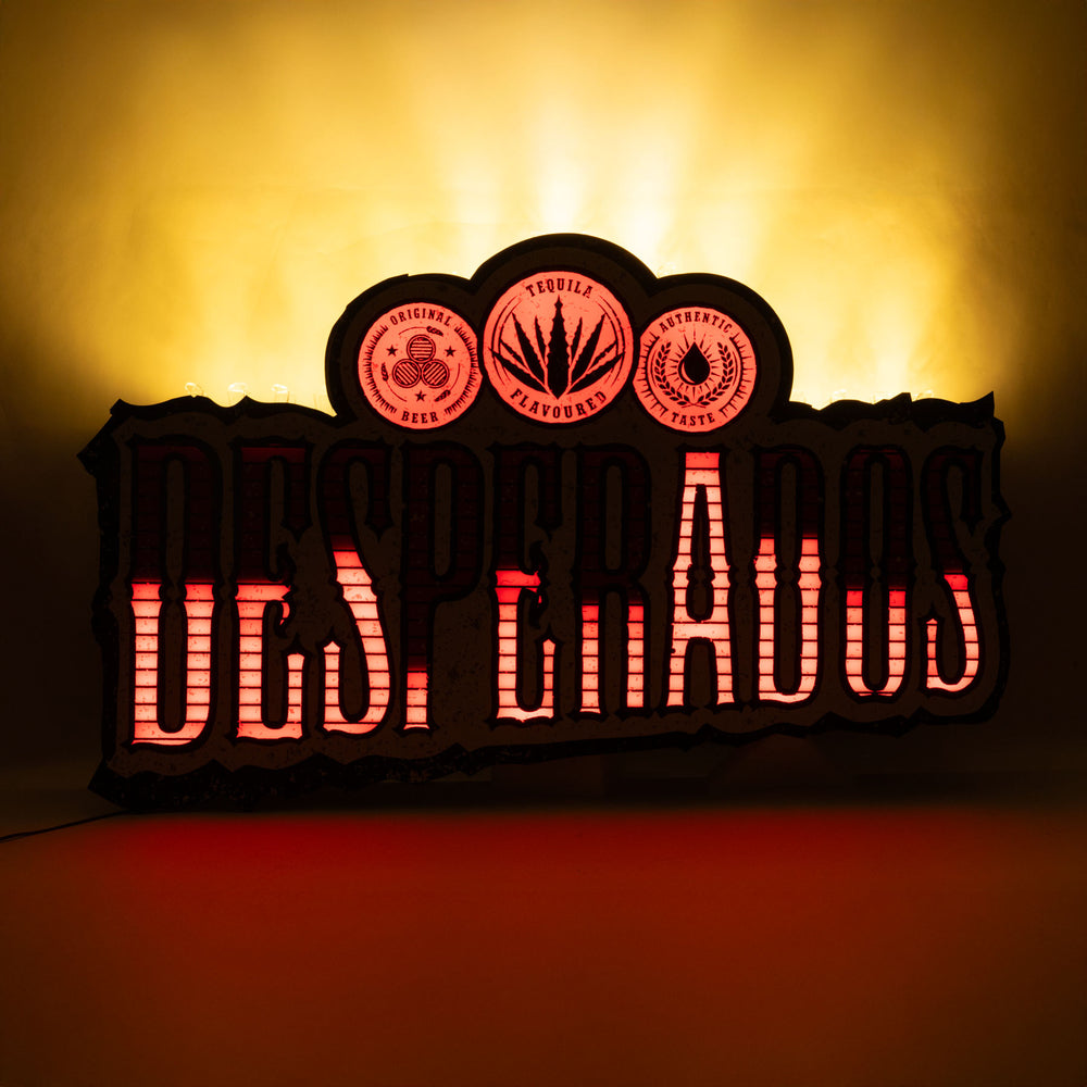 Desperados Piwo Ton Animowana reklama świetlna LED Reklama świetlna Lampa