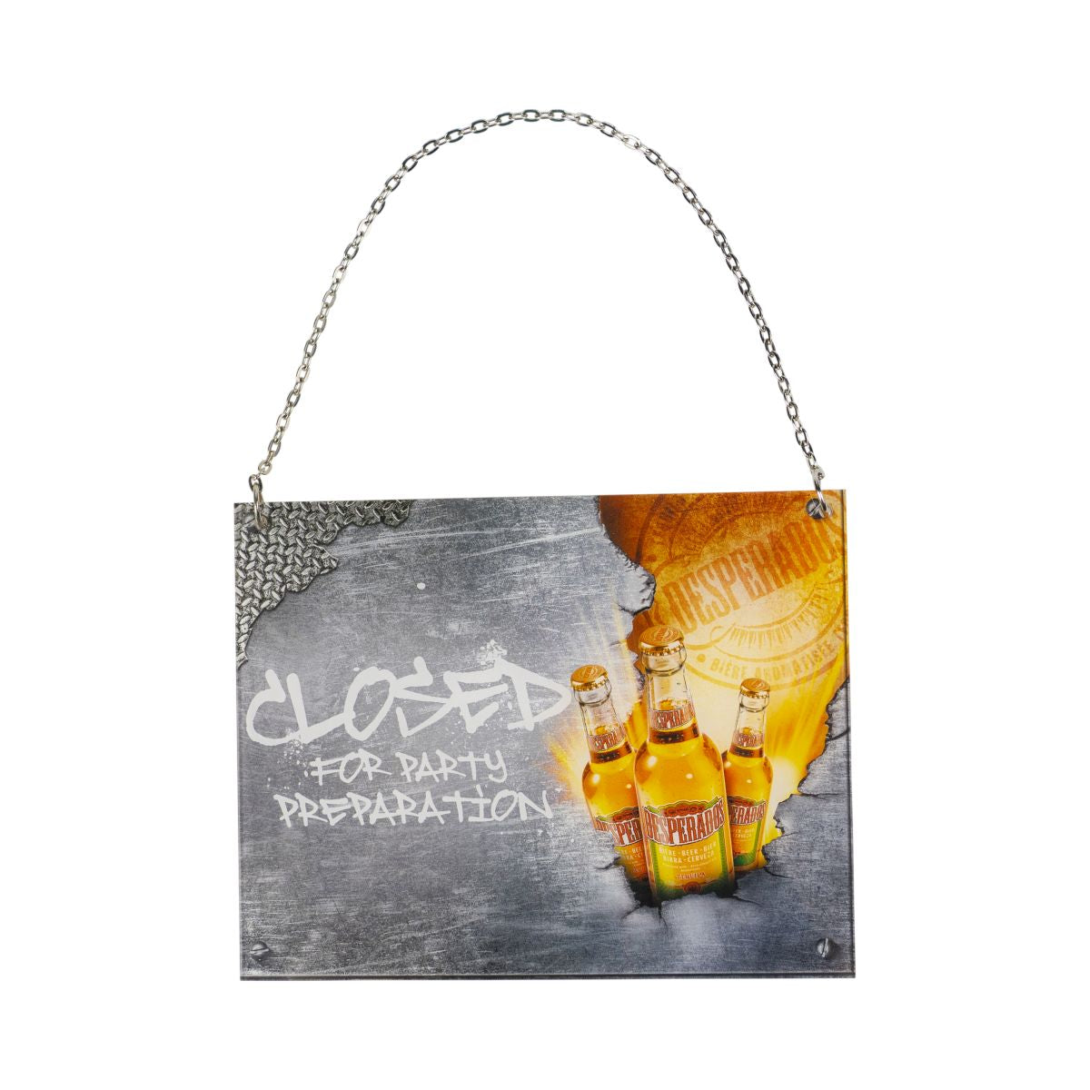 Desperados znak 20x16 cm łańcuch Open Closed For Party Deco party piwnica bar house – Widok 2