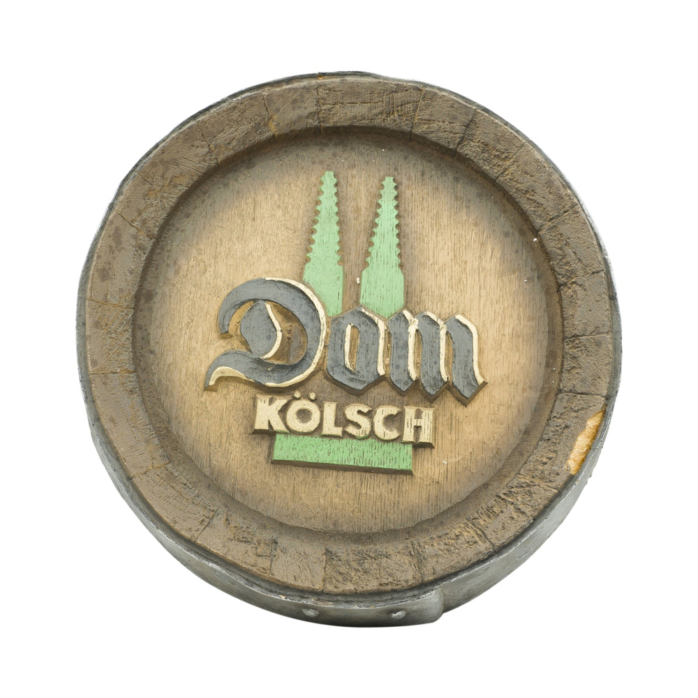 Dom Kölsch piwo beczka piwo pokrywa znak reklamowy wygląd drewna beczka podstawa plastik zielony