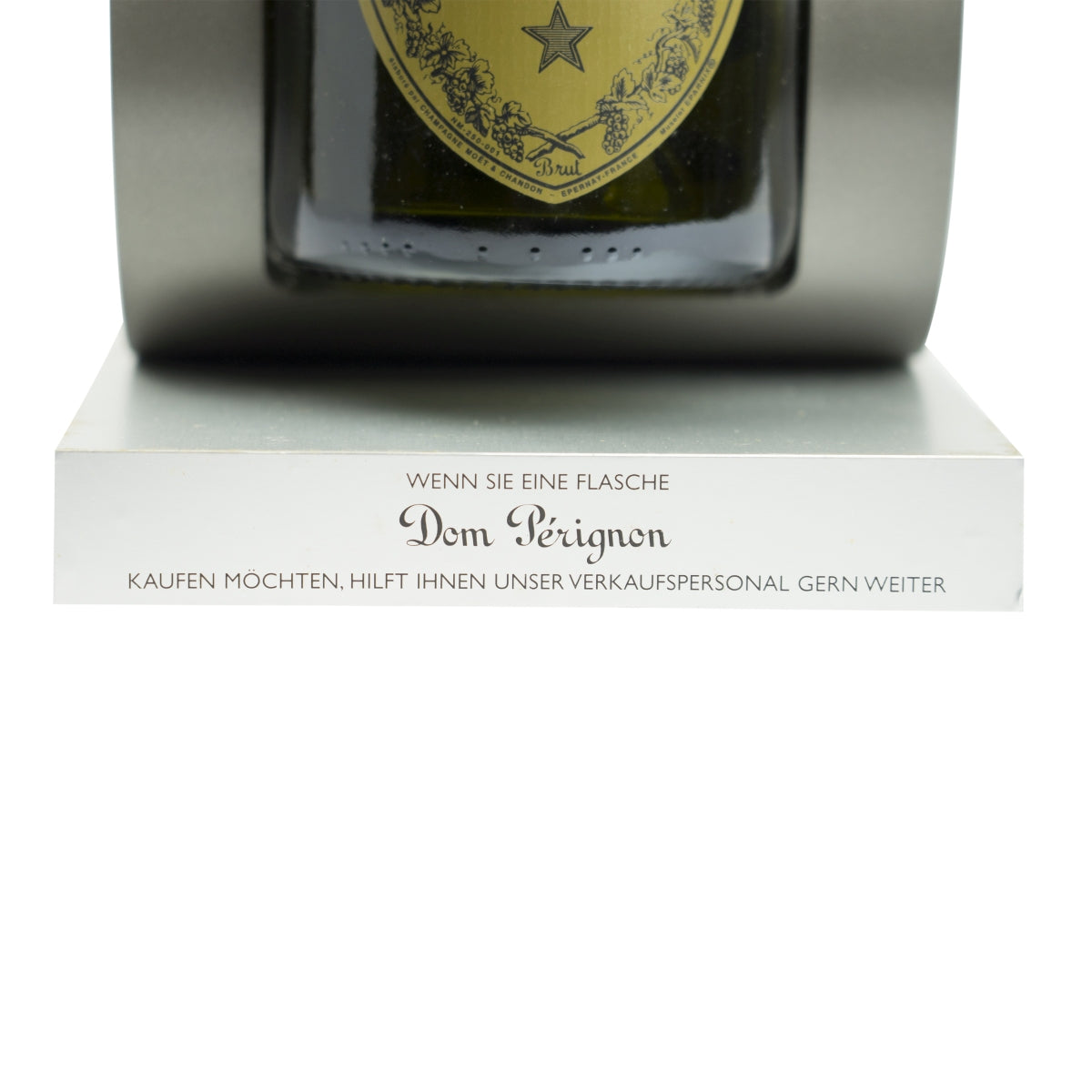 Dom Perignon Champagne show butelka 0,7l ze stojakiem Vintage EMPTY atrapa dekoracji – Widok 4