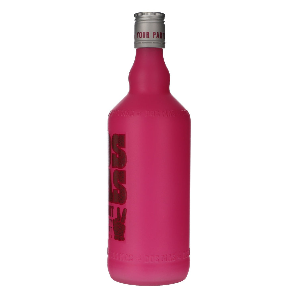 Dos Mas Likör Dekoflasche 0,7 l różowa LEER Showbottle Butelka wystawowa – Widok 4