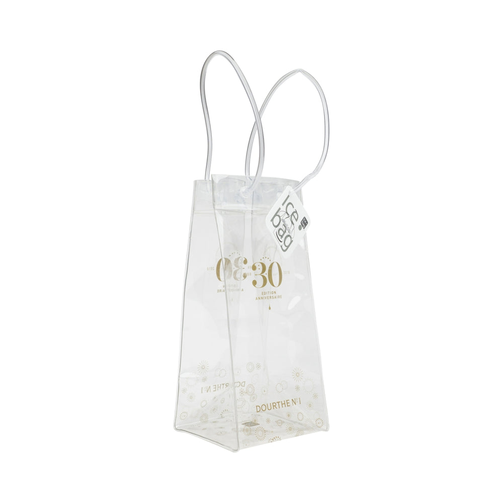 Dourthe No 1 Wino Cooler Sleeve Torba na lód 1 butelka Plastikowy prezent na zakupy
