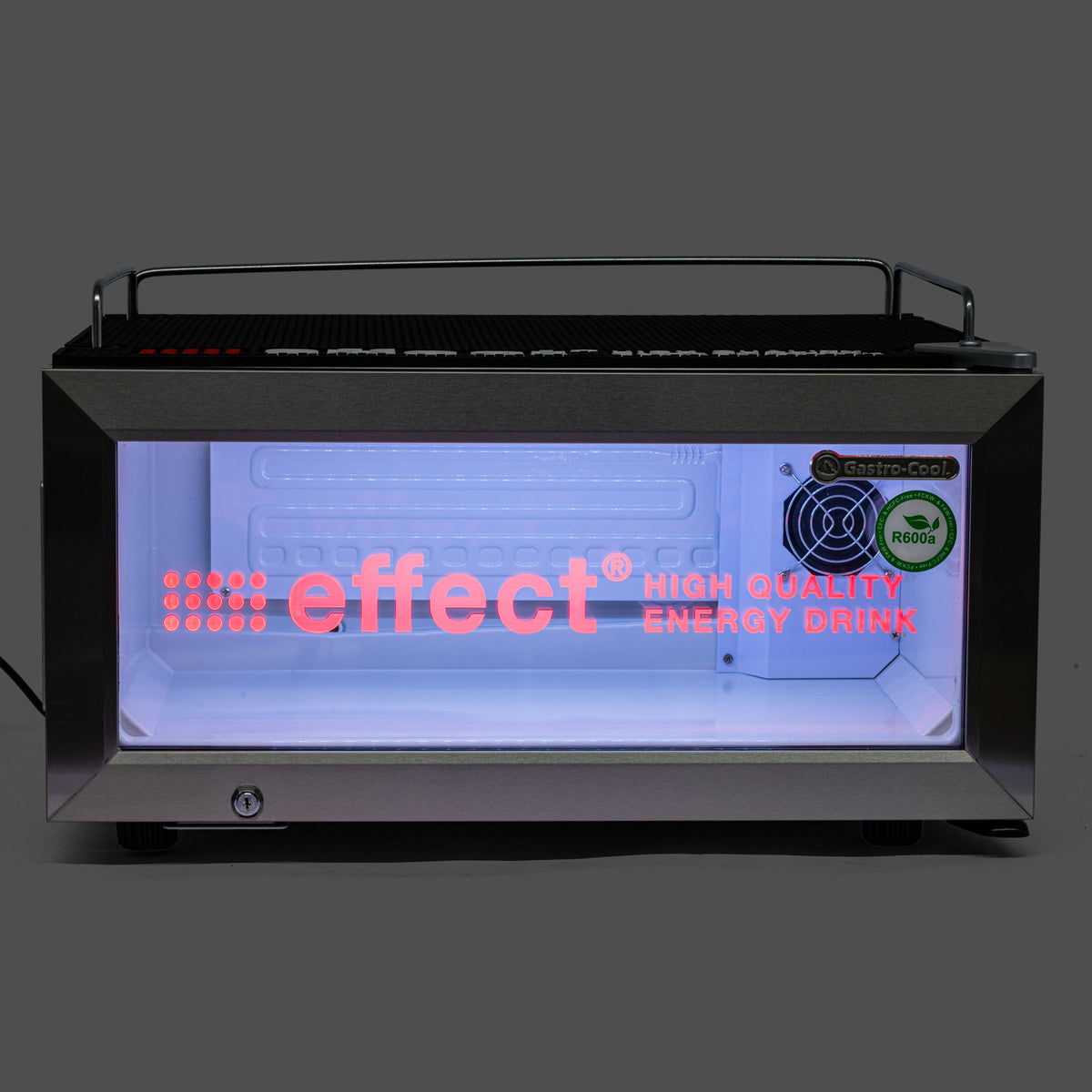 Effect Energy Lodówka Mini Fridge Lodówka ze szklanymi drzwiami 30x60x48cm Mini Cooler – Widok 8
