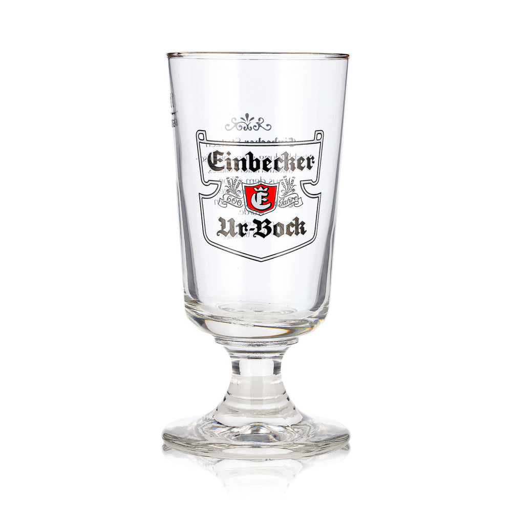 Szklanka do piwa Einbecker 0,2 l, model „Kelch”, Urbock Exclusiv, złota obwódka, Rastal