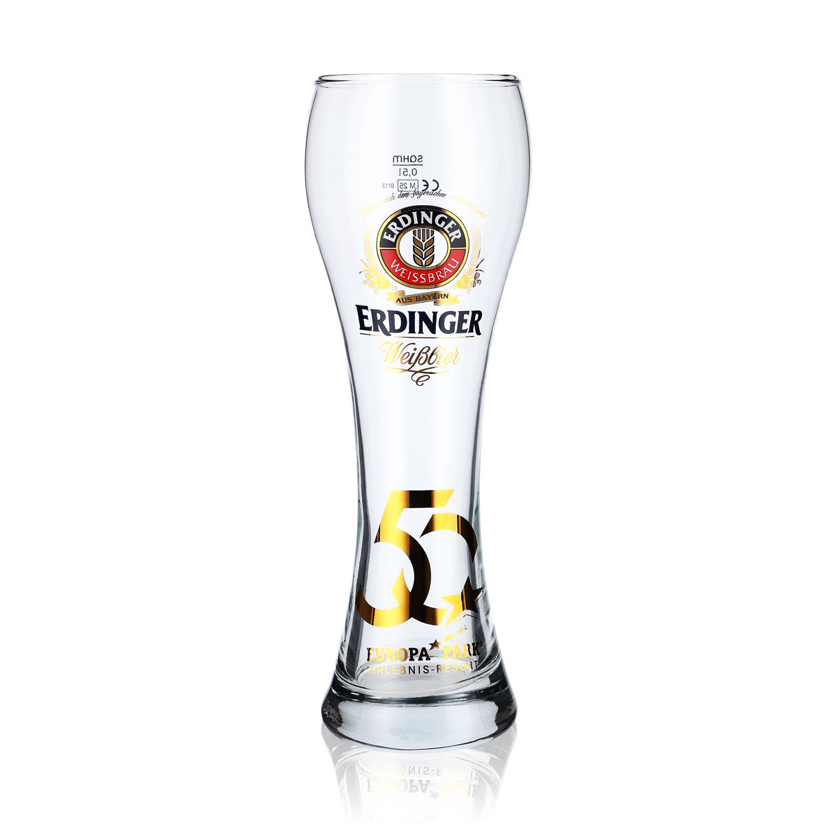 Kieliszek do piwa Erdinger Weissbier Kieliszek kolekcjonerski 0,5 l Kieliszek do piwa pszenicznego 50 J. E.P.