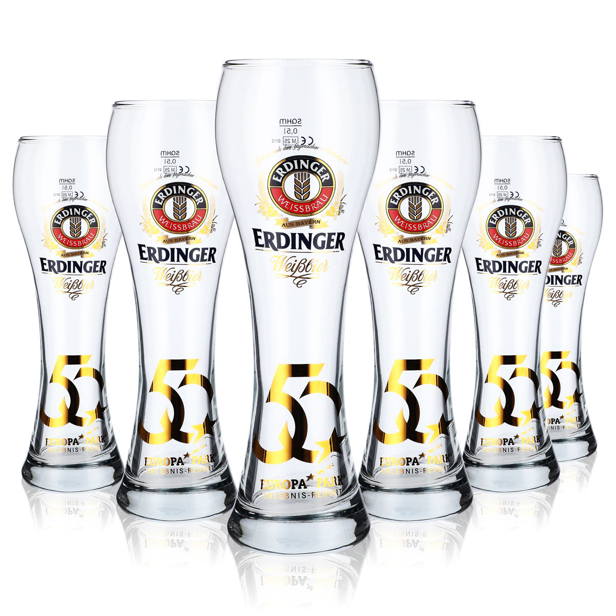 Kieliszek do piwa Erdinger Weissbier Kieliszek kolekcjonerski 0,5 l Kieliszek do piwa pszenicznego 50 J. E.P. – Widok 4