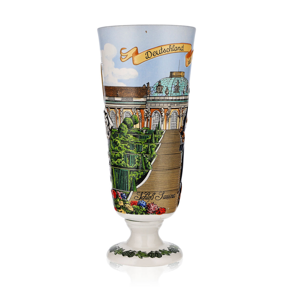 Kieliszek do piwa Erdinger Weissbräu 0,5 l, edycja kolekcjonerska Sanssouci 1992 – Widok 2