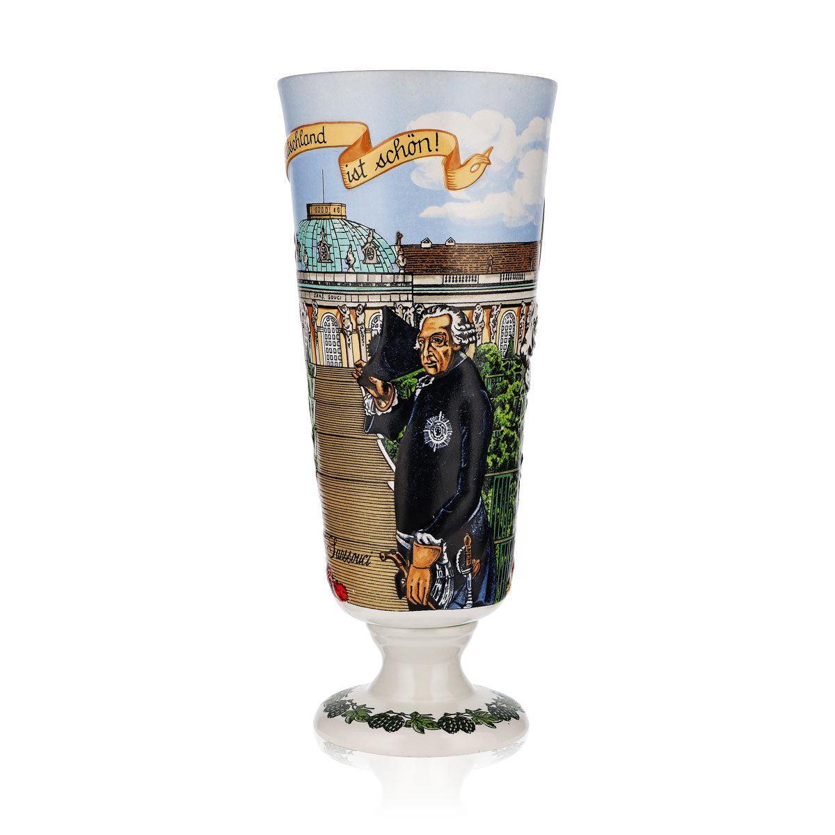 Kieliszek do piwa Erdinger Weissbräu 0,5 l, edycja kolekcjonerska Sanssouci 1992 – Widok 4