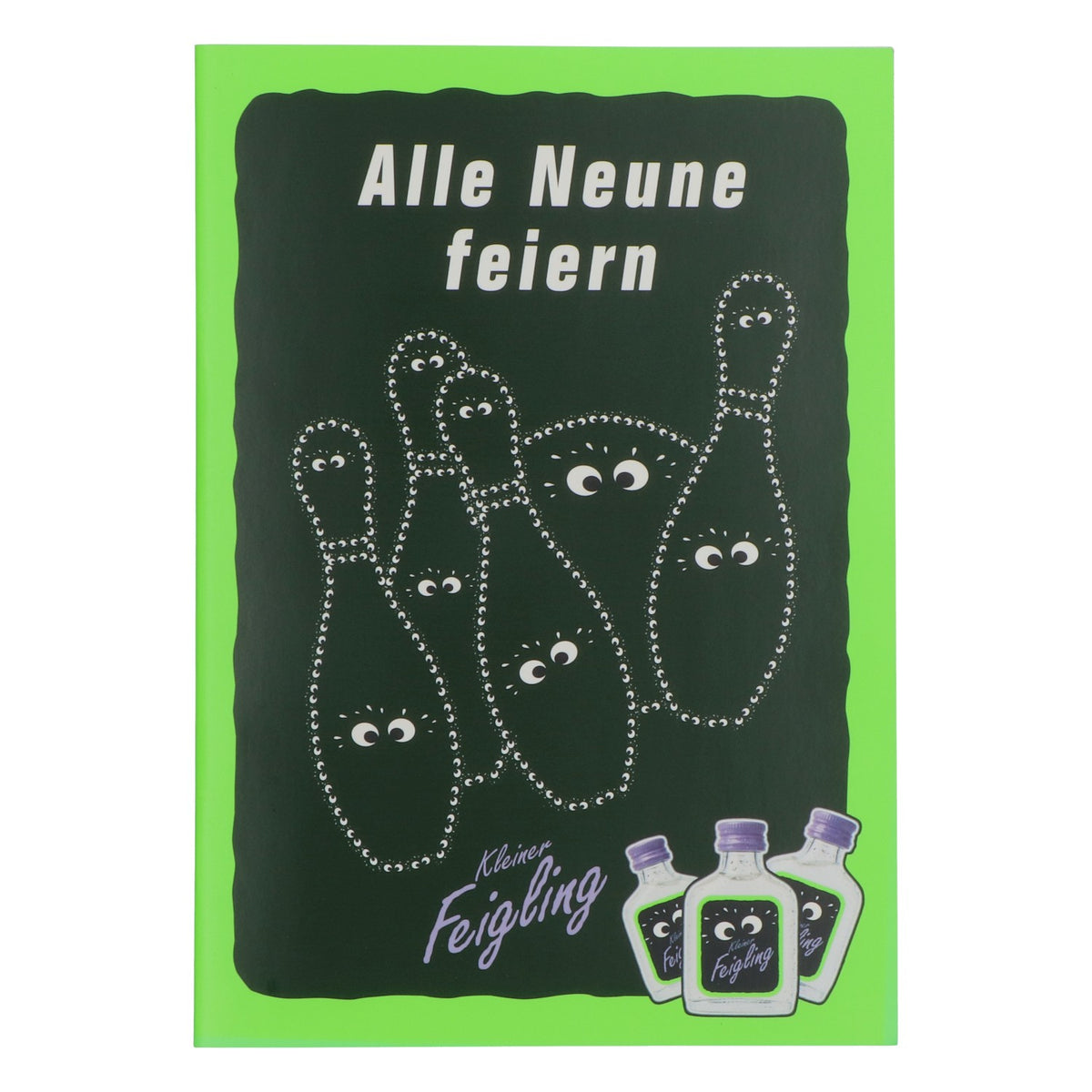 Feigling Likör Buch Kegelbuch Spielebuch „Alle Neune feiern”