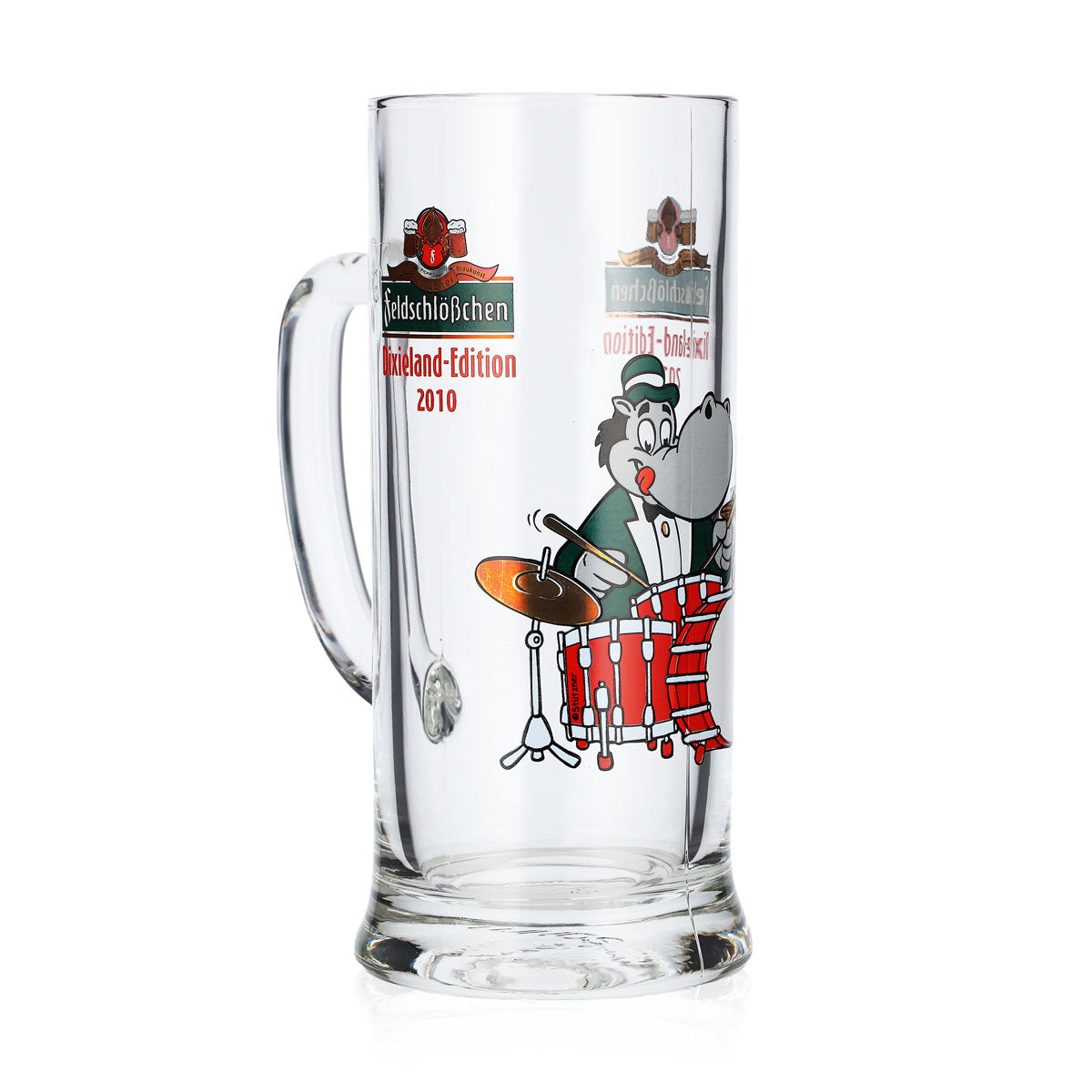Szklanka do piwa Feldschlösschen 0,3 l – kufel jubileuszowy „Seidel 2010” z serii Dixieland – Widok 2