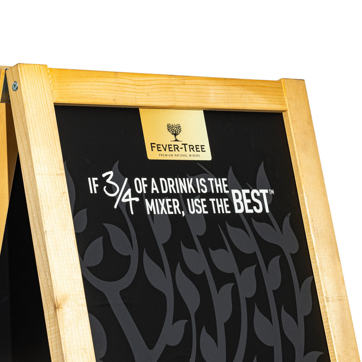 Fever Tree Stojak reklamowy A Frame Drewniana rama Tablica kredowa Tablica gastronomiczna – Widok 4