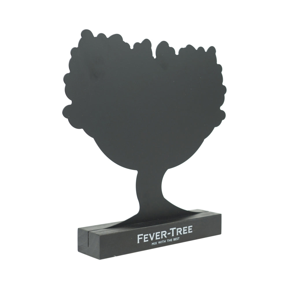 Fever Tree Tonic Metalowa tablica kredowa do postawienia na stole Menu Black Tree Gin