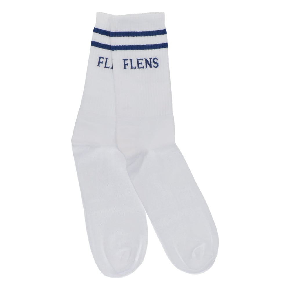 Skarpety piwne Flensburg Skarpety wełniane Skarpety unisex „Flens” białe