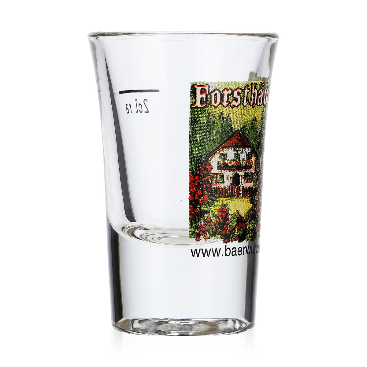 Szklanka do sznapsa Forsthäusler 2 cl Szklanka do sznapsa Logo Haus – Widok 2