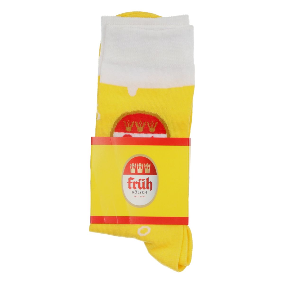 Früh Kölsch Skarpety Strümpfe Socks Rozmiar 43-46 Żółte Unisex Obuwie Merch