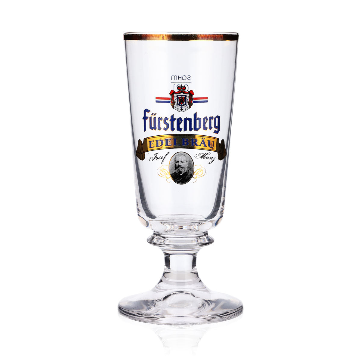 Kieliszek do piwa Fürstenberg 0,2 l Kieliszki do piwa Kieliszki pucharowe „Edelbräu” Złota obwódka