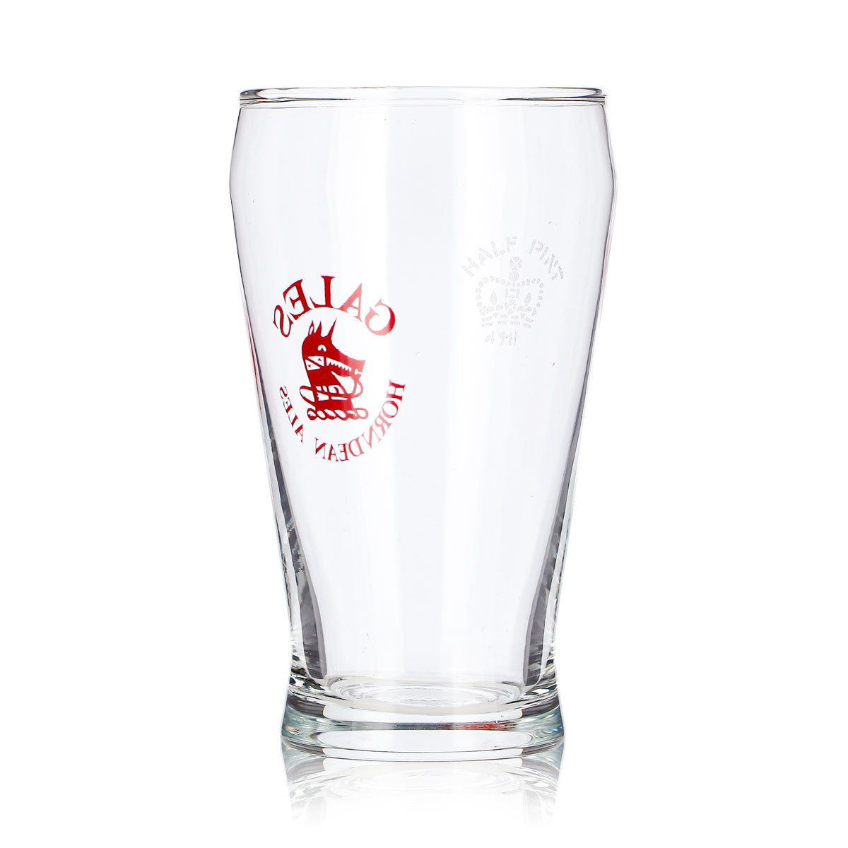 Szklanka do piwa Gales Brewery 0,28 l, Willi Becher, Horndean Ales, logo z psem, czerwone logo – Widok 4
