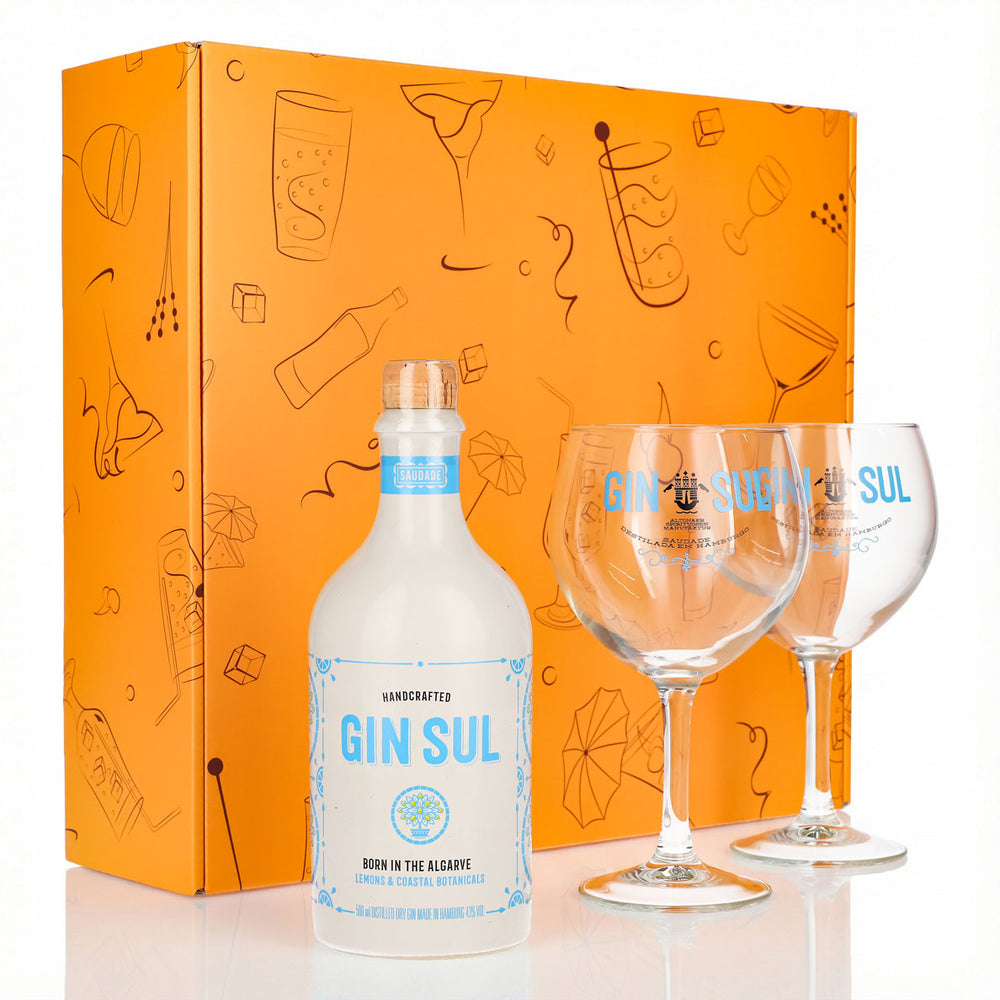 Zestaw upominkowy Gin Sul 0,5 l 43,5% + kieliszek balonowy I Orange
