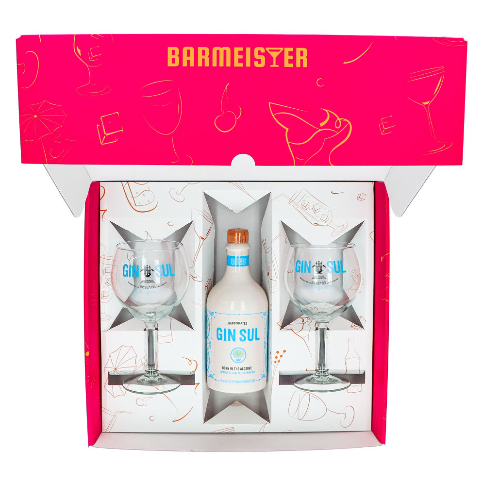 Zestaw upominkowy Gin Sul 0,5 l 43,5% + kieliszek balonowy I różowy – Widok 3