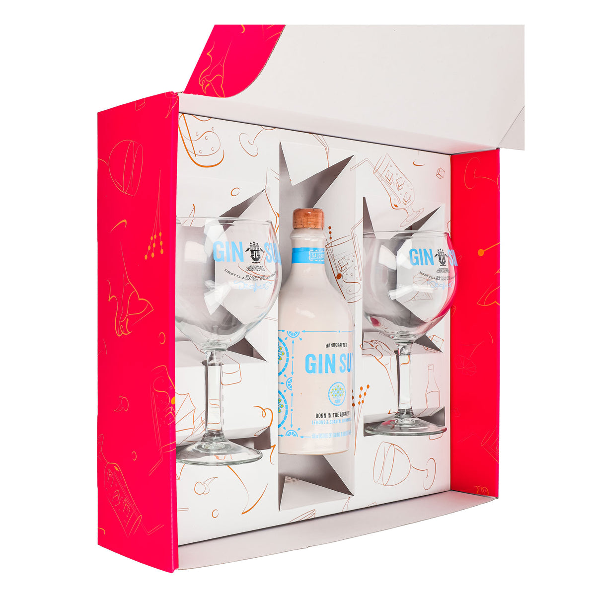 Zestaw upominkowy Gin Sul 0,5 l 43,5% + kieliszek balonowy I różowy – Widok 5