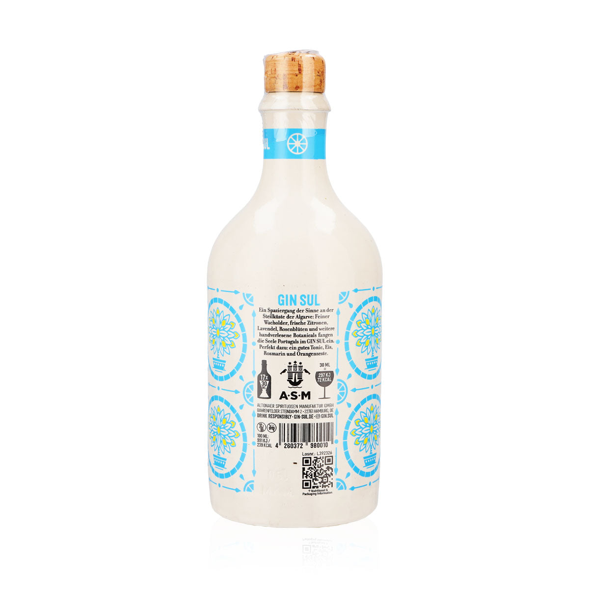 Zestaw upominkowy Gin Sul „Okno na południe” 0,5 l 43% obj. + 1x 0,6 l kieliszek Copa – Widok 10