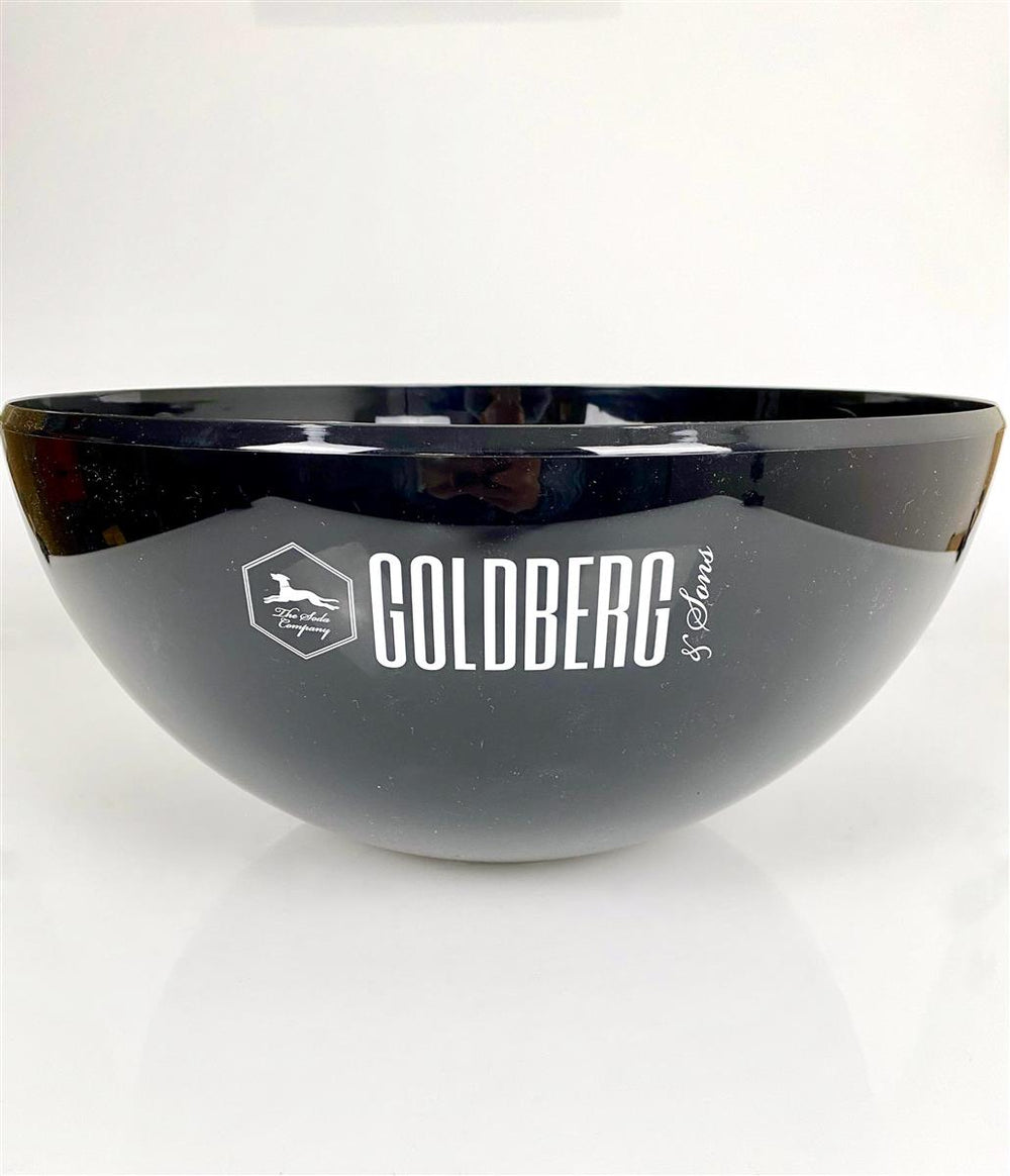 Goldberg Mixer Pojemnik na kostki lodu Chłodziarka do butelek XL Okrągła lodówka czarna