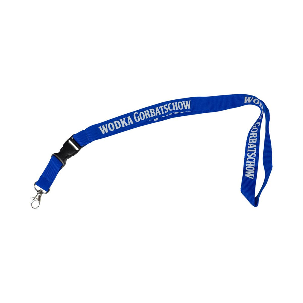 Gorbachev Vodka Lanyard Blue Carabiner Lanyard Batchholder Accessoir