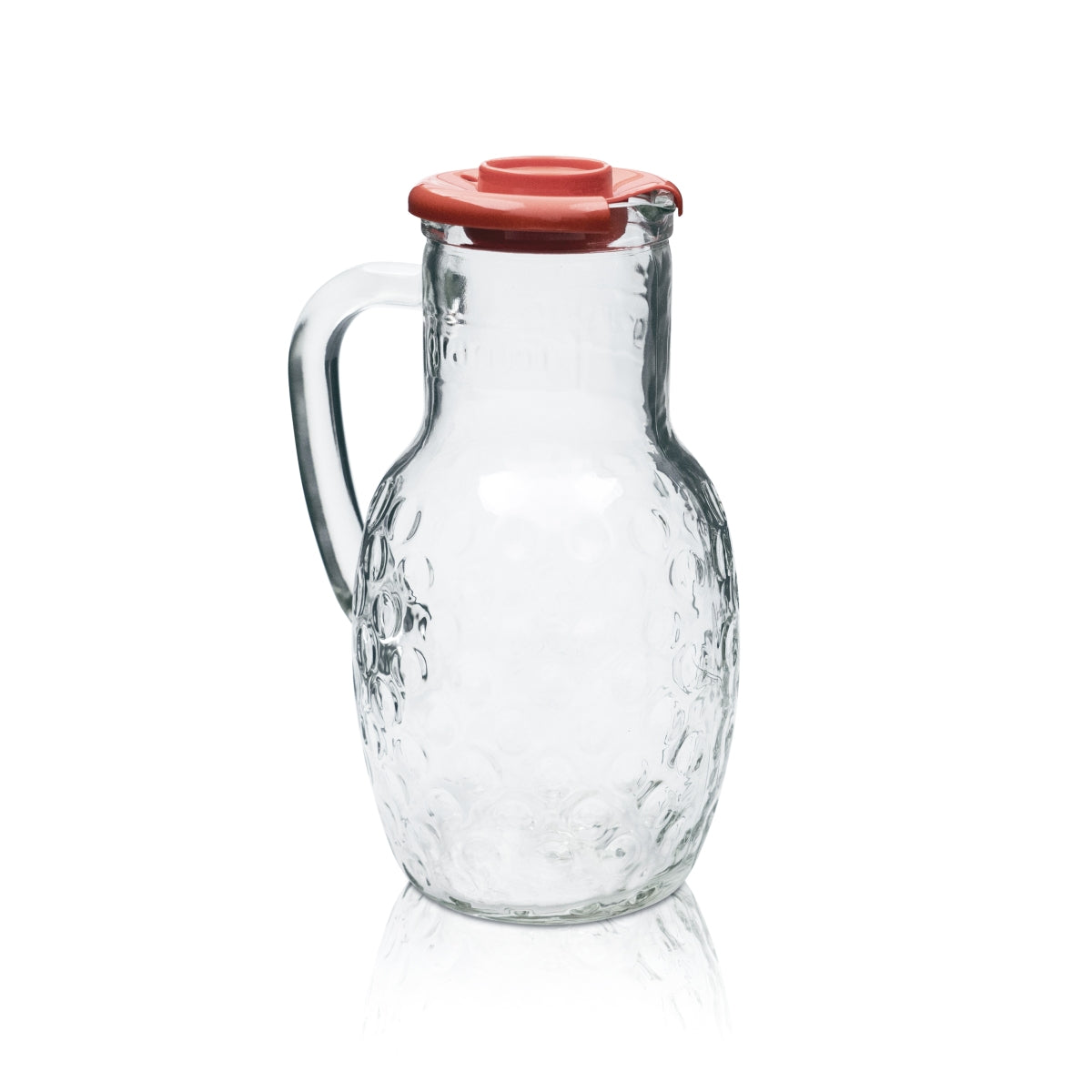 Granini karafka dzbanek szklany 1,5l kontur relief pokrywka sok woda napoje gastro