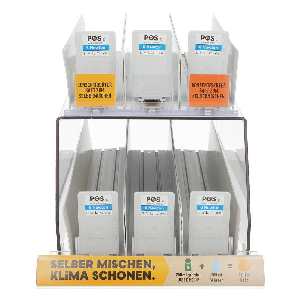 Dozownik soków Granini System POS Tuning dla opakowań soków Granini o pojemności 200 ml