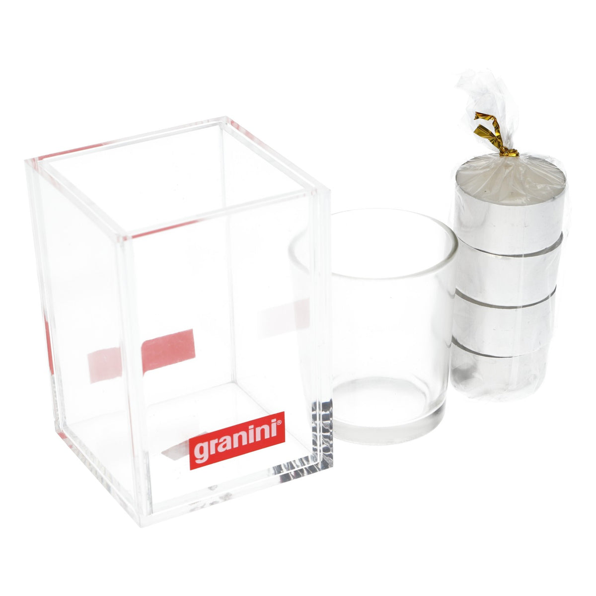 Granini lampion tealight szklany uchwyt 4 tealighty nastrojowa dekoracja – Widok 3