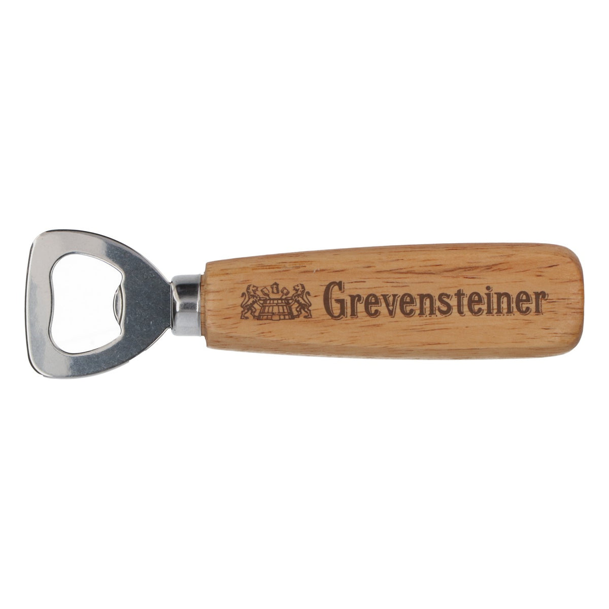 Grevensteiner Retro otwieracz do butelek otwieracz do kapsli otwieracz do puszek uchwyt z prawdziwego drewna – Widok 2