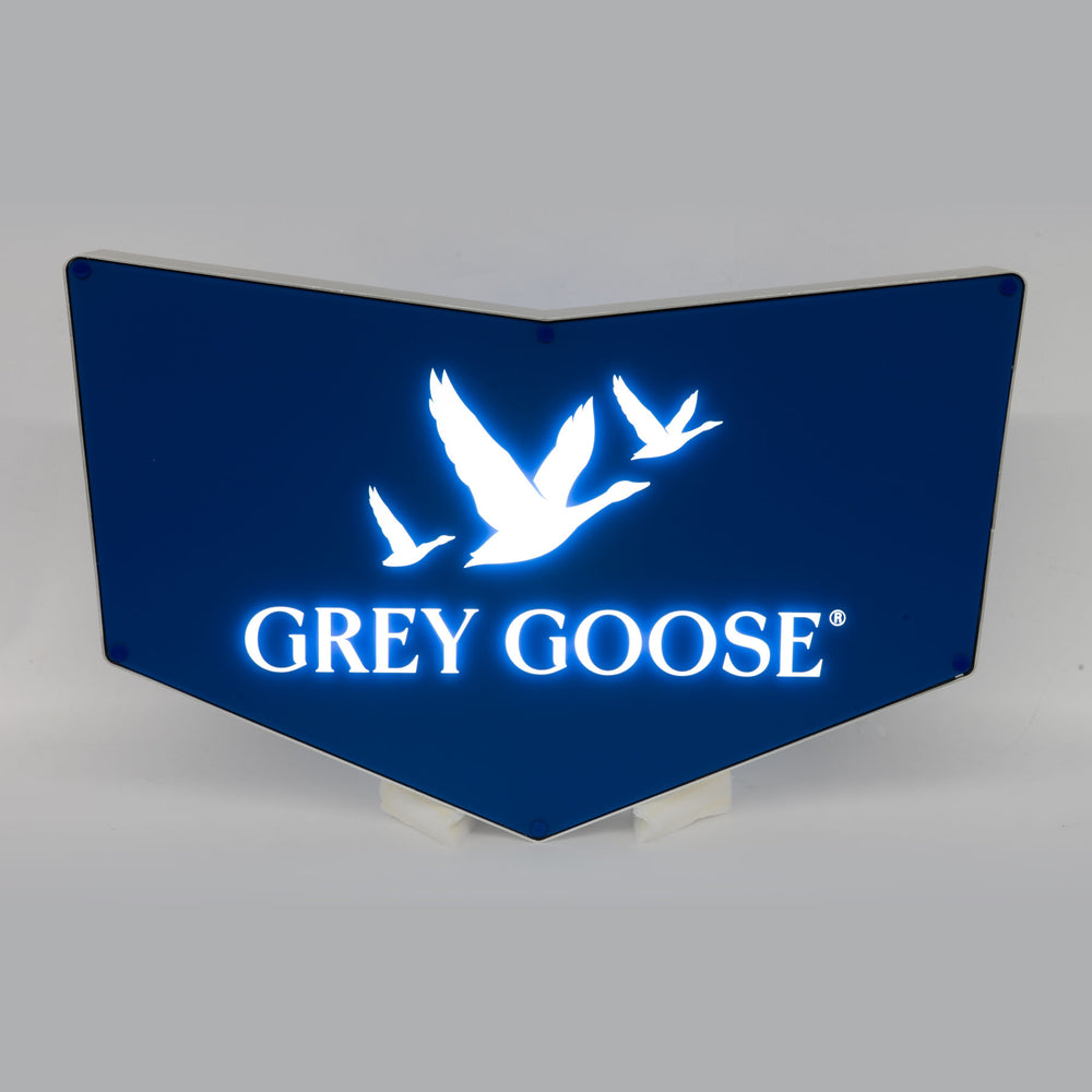 Grey Goose Podświetlana reklama świetlna Luminated LED Board Wall Sign Dekoracja ścienna Bar