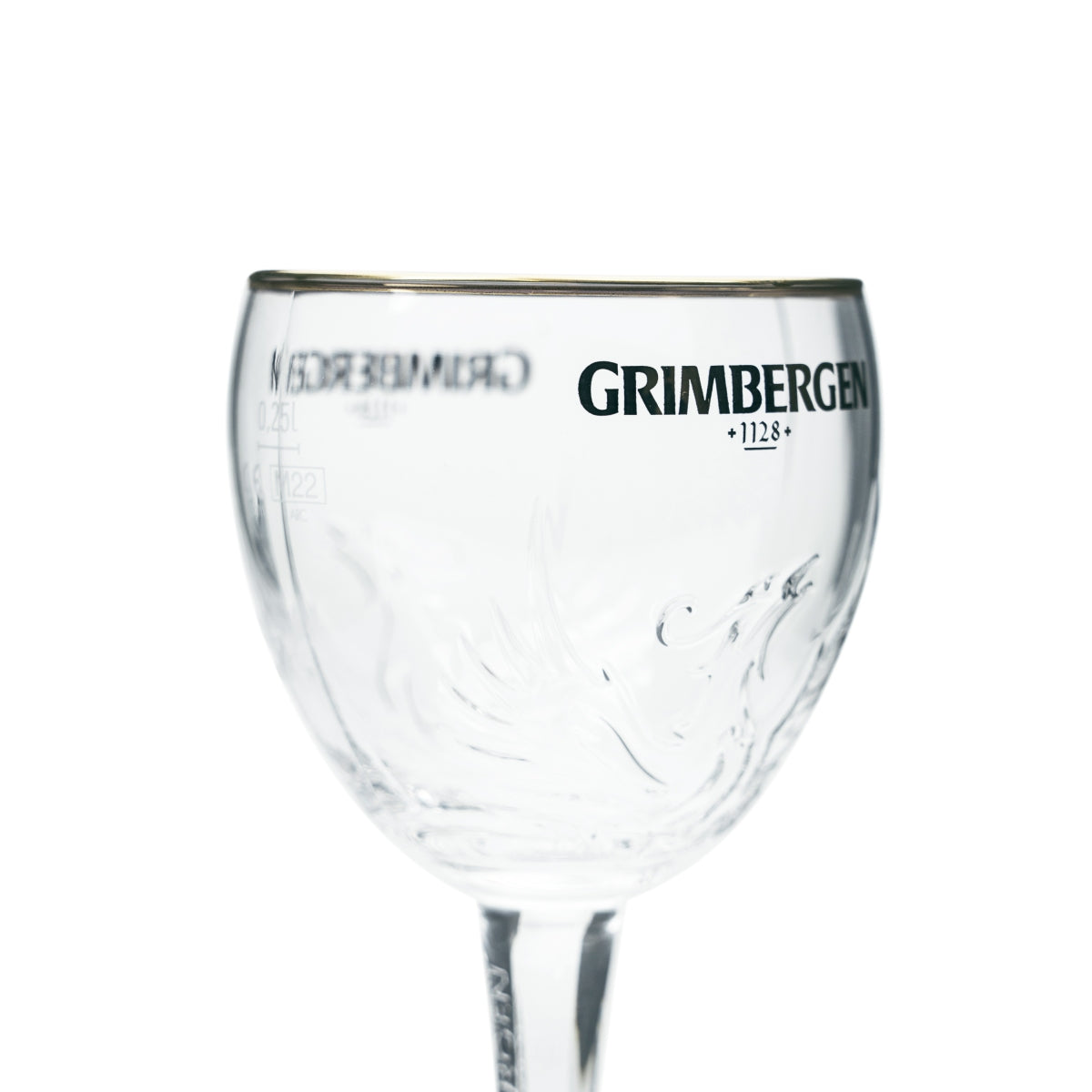 Szklanka do piwa Grimbergen 0.25l puchar szklanka wzór Phoenix szklanki Belgia Abbey Beer – Widok 3