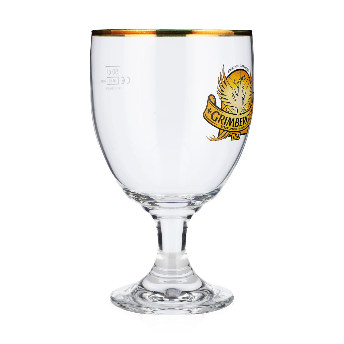 Szklanka do piwa Grimbergen 0,5 l, puchar, kielich Phoenix ze złotym brzegiem, Ritzenhoff – Widok 2