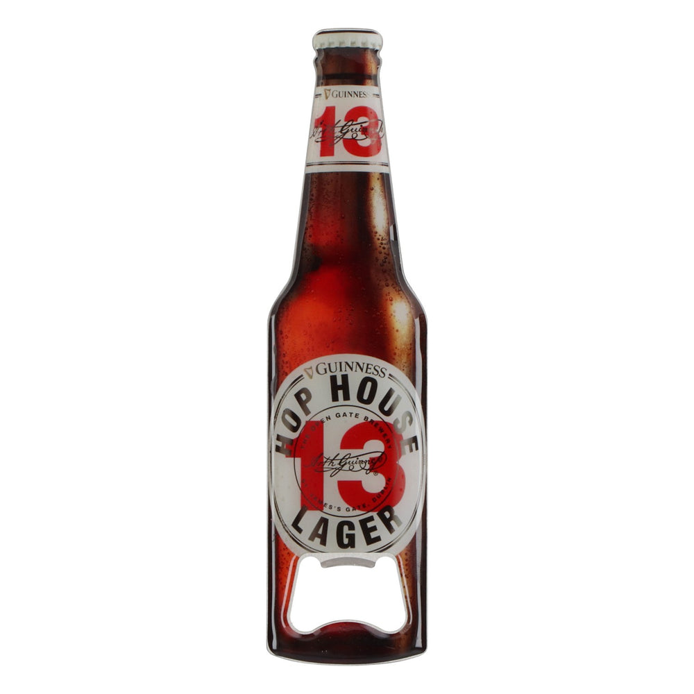 Otwieracz do butelek piwa Guinness Hop House Lager 13 w kształcie butelki z magnesem