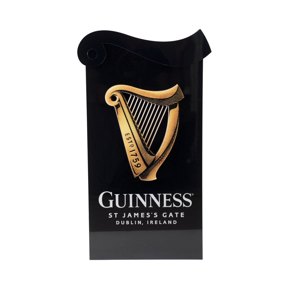 Podświetlany znak piwa Guinness 58x32 Harfa LED Znak reliefowy Neon Tablica reklamowa